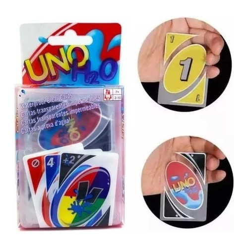 Juego De Mesa Carta Uno De Plastico H2q Contra Agua Calidad