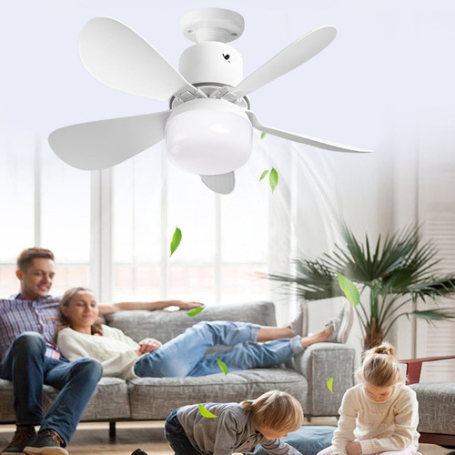 1 Foco Ventilador Lampara Abanico Soquet Blanco Control