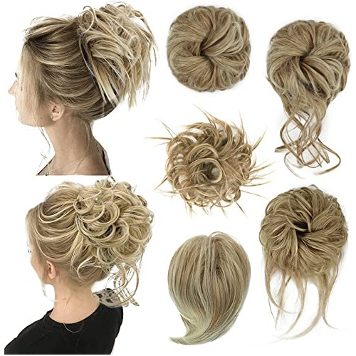 Fnypretty 5 Pcs Messy Bun Hair Piecetousled Updo 98yne