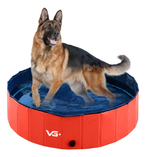 Piscina Dobrável Para Pets Cachorro 120 Cm X 30 Cm Vg+