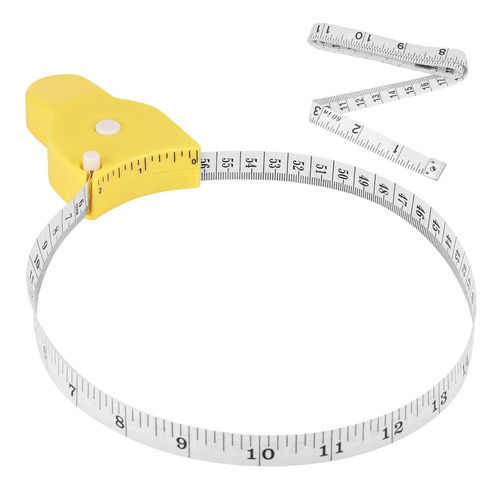 Cinta Metrica Corporal (150cm) Retractil - Amarillo