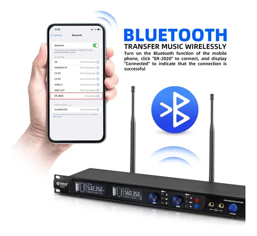 D Debra Audio Pro Er-202 Uhf Dual Channel Wireless In Ear Mo