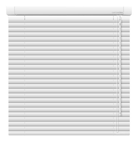 Persiana Horizontal Cortina 113x223 Cm Alumínio 223x113 Cm