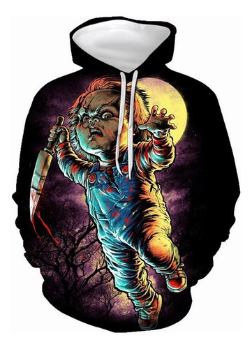 H Película Child's Play Chucky Sudadera Disfraz De Halloween