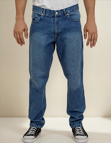 Pantalon Jeans Clasico Hombre Corte Regular High Royal
