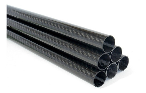 Tubo Fibra De Carbono Ø39 Mm X Ø36 Mm X 400 Mm Fosco