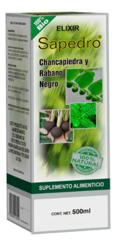 Liquido Organico A Base De Chancapiedra Y Rabano Negro 500ml