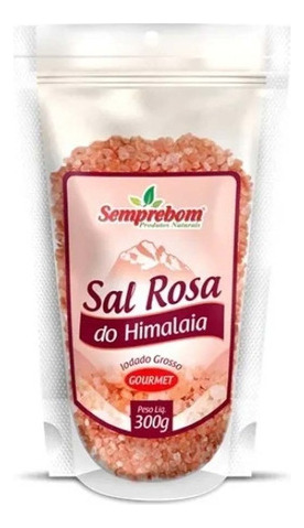 Sal Rosa Do Himalaia Grosso Gourmet 300 Gramas