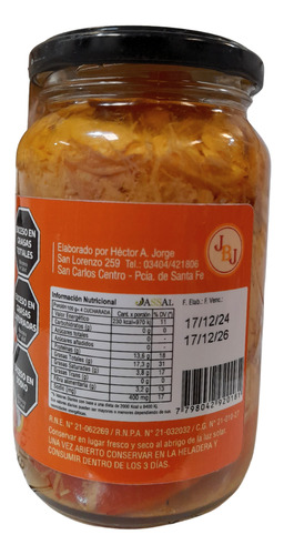 Escabeche De Pollo *380g Jbj