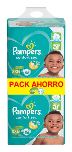 Pampers Confort Sec Forte Bag Xxg (+14 Kg) X112