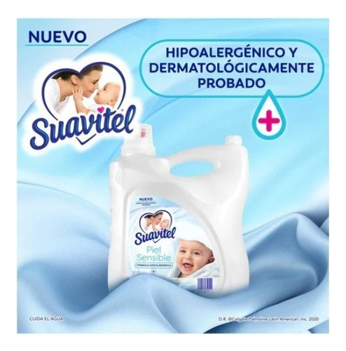 Suavizante De Telas Suavitel Piel Sensible Para Bebe 8.5 Lts