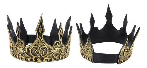 Corona Real Medieval Crown Pu Crown Tiara Para Hombre