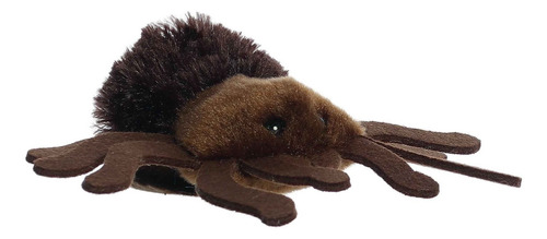 Peluche Aurora Shoulderkins Tarántula Jumpin Araña Color Marrón Oscuro