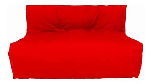 Sofa Puff En Lona 2 Puestos - Nuevo - Estilo Relax