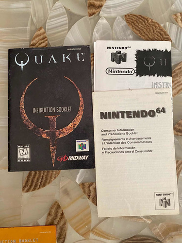 Manual Quake 64 Original Completo Nintendo 64 N64