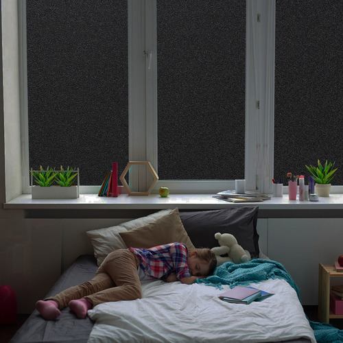 Lámina Negra Para Oscurecer Ventanas, Autoadhesiva, Protecci