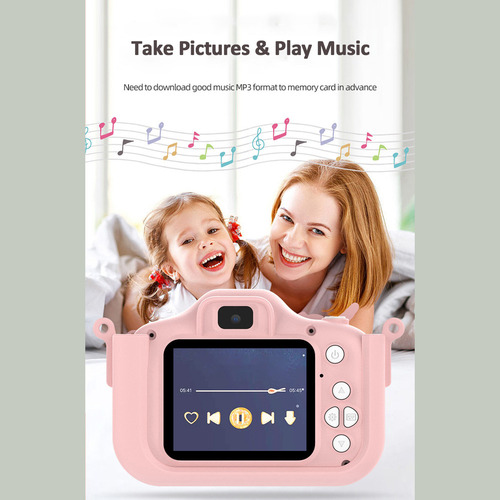 Xjj Cámara Digital Para Niños Memory Hd Screen Ips Camera