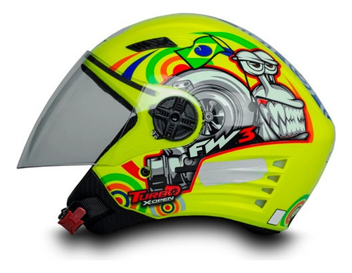 Capacete X open turbo