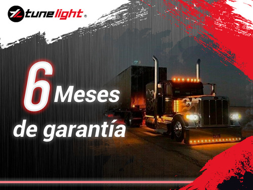 10) Plafones Lat Rojos Con 12 Leds Rectangulares Tunelight