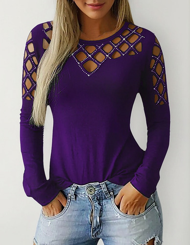 A Blusa Plus Out Para Mujer, Talla Camiseta, Manga