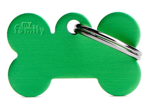 My Family  Small Bone Aluminum Green