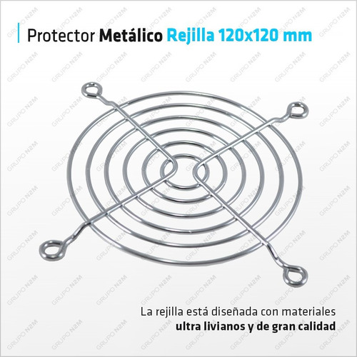 Imagen 2 de 10 de Rejilla Metalica Para Turbina 4in Ventilador Cooler 120x120