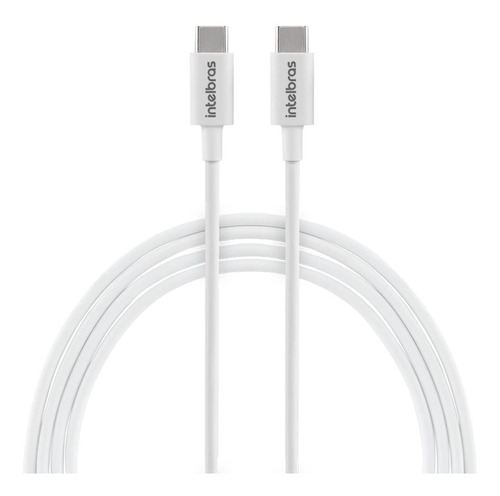 Cabo Usb-c - Usb-c 1,2m Pvc Branco Intelbras Eucc 12pb