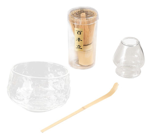 Juego De Batidores De Matcha Japoneses Familiares De Claro