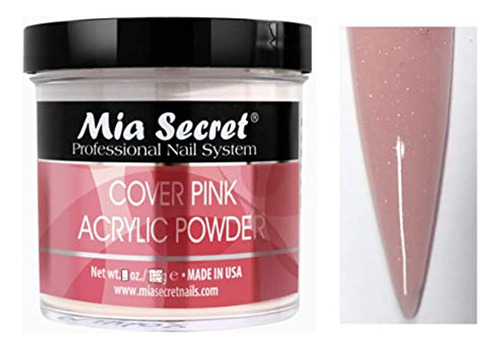 Mia Secret Cover Pink Acrílico Nail Powder 4 Oz