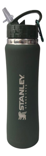 Botella Termica Deportiva Engomado Simil Stanley 750 Ml Azul