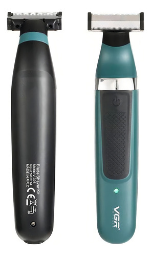 Afeitadora eléctrica Shaver Shaver Vgr 393, color verde de lujo