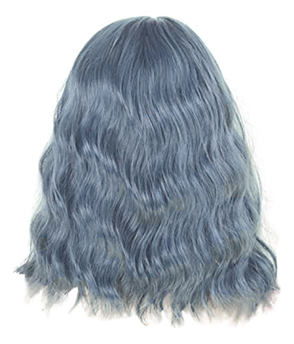 Nuevo Peluca Corta L Bangs For Mujer, Rizada Y Ondulada,