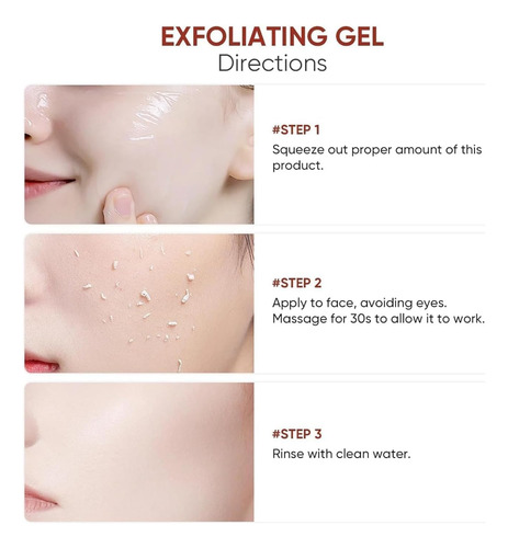 Exfoliante Corporal, 50g Exfoliante Facial, Gel Exfoliante