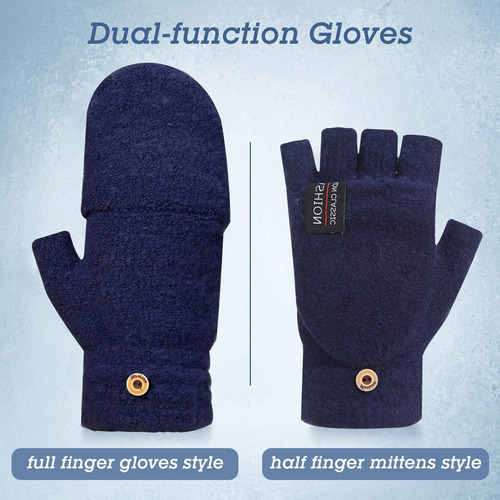 4pcs Guantes Sin Dedos De Punto Manoplas Guantes Con Tapa