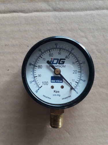 Vacuometro 63 Mm - Chico- Medición Kpa Máquina De Ordeñe