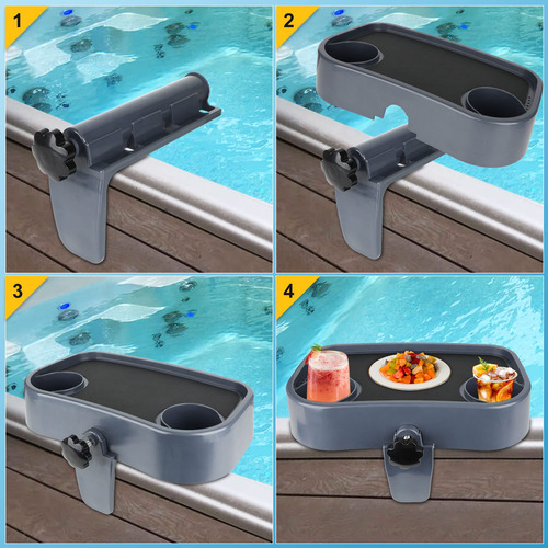 Bandeja Para Bañera De Hidromasaje Con Soporte Ajustable Bandeja De Bañera De Hidromasaje Bandeja De Mesa De Bañera De Hidromasaje Soporte De Taza De Bañera De Hidromasaje Soporte Para Bebidas