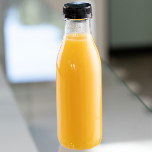Garrafa Do Garrafa Pet Galvanotek Garrafa Suco Água Chocolate Com Capacidade De 300ml Liso - Transparente