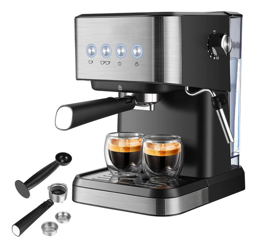 Cafetera Espresso 15 Steam Bar Cuchara Semiautomática/