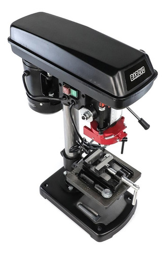 Imagen 9 de 10 de Taladro De Banco 13mm 350w C/ Morsa + Guarda Kushiro Tbk13