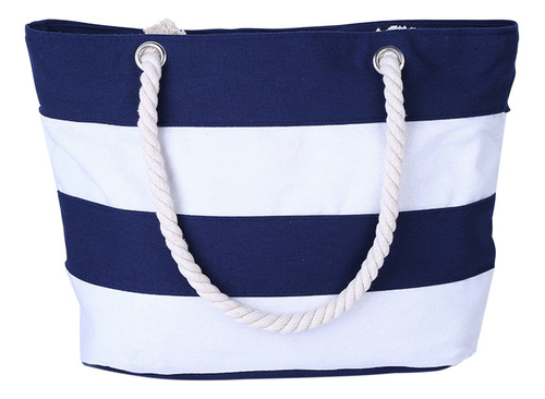 Bolso De Playa U Tropical A Rayas De Verano Para Mujer