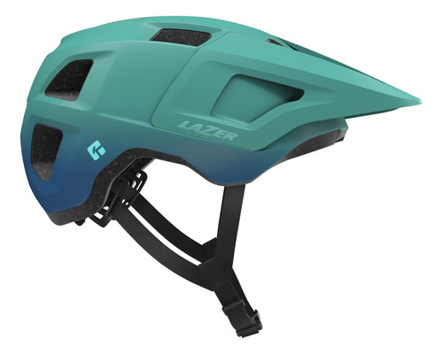 Capacete Ciclismo Lazer Finch Kinetcore Mtb Speed Viseira Cor Azul Claro Fosco Tamanho Único(50-56cm)