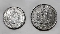 Comprar Monedas Venezolanas Año 1967 - 1 Y 2 Bolívares