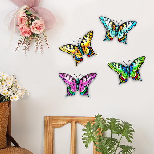 Decoración De Pared De De Pared Adornos De Mariposa Obra 4