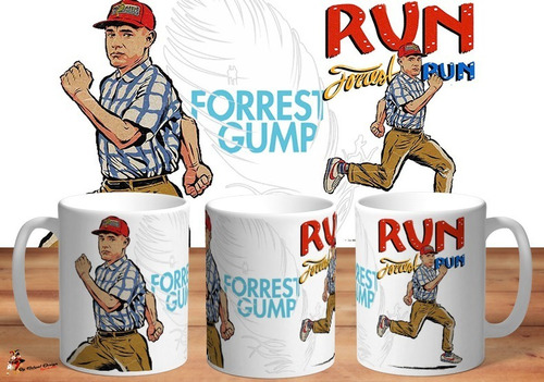 Taza Forrest Gump Corre Forest Corre Bubba Gump 4k Art 01