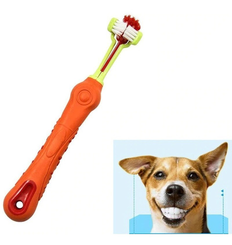 Escova De Dente Cachorro Cão Pet 3 Higiene Bucal | Parcelamento sem juros