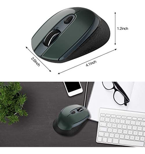 Ratón Inalámbrico Cimetech, Ratón Óptico Ergonómico Inalámbr