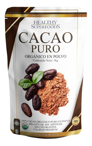 Cacao En Polvo 1kg Organico Certificado