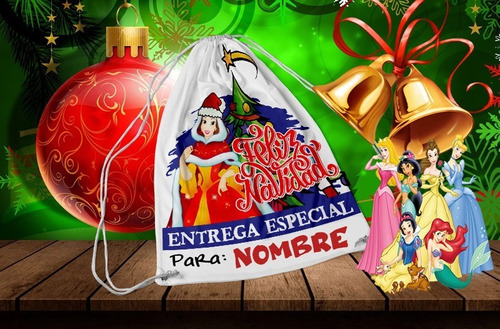 Plantilla Para Sublimar Morrales Bolsa Costales Navidad P266