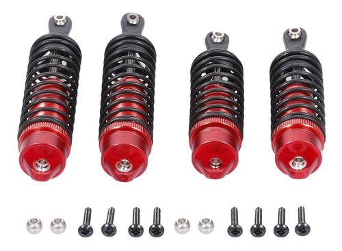4pcs Aluminio Amortiguador Delantero Y Trasero Para 1/10 Tra