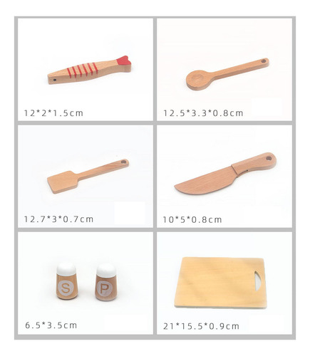 Juguete De Cocina De Madera Simulada, Juego De Juguetes De
